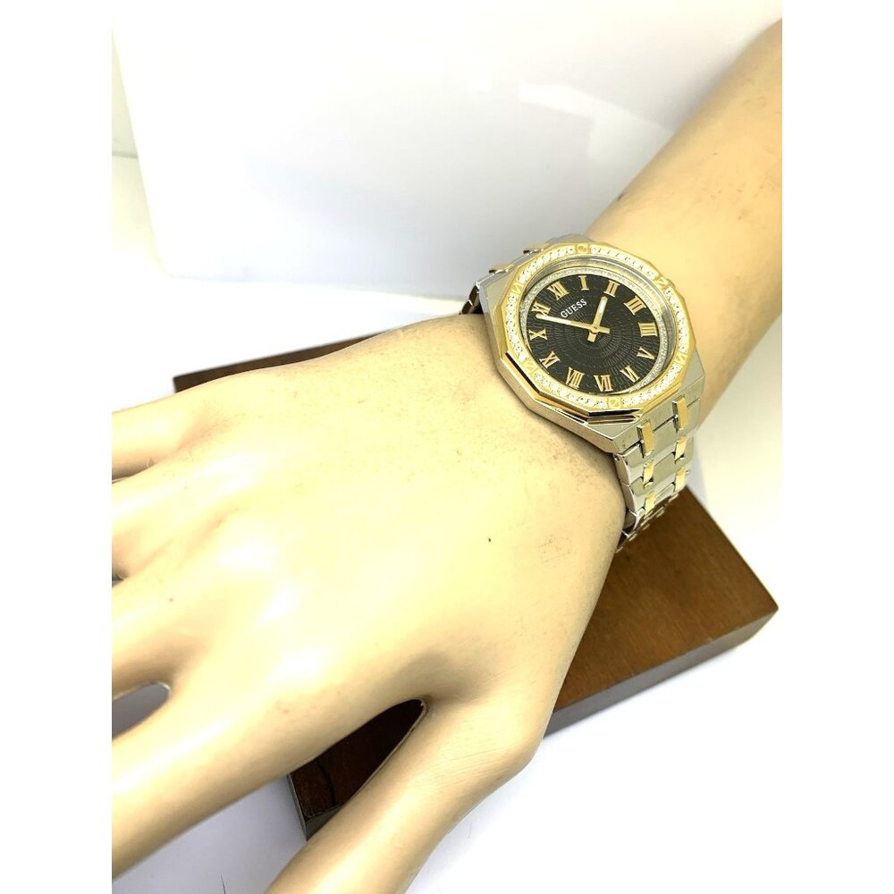 Guess Womens Watch GW0770L4 Quartz Black Dial Gemmed 2-Tone Stainless Steel 36mm - Picture 4 of 14
